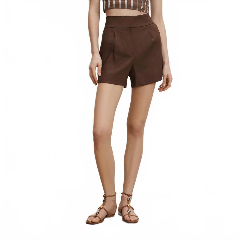 NEW VERONICA BEARD haina short in dark mocha